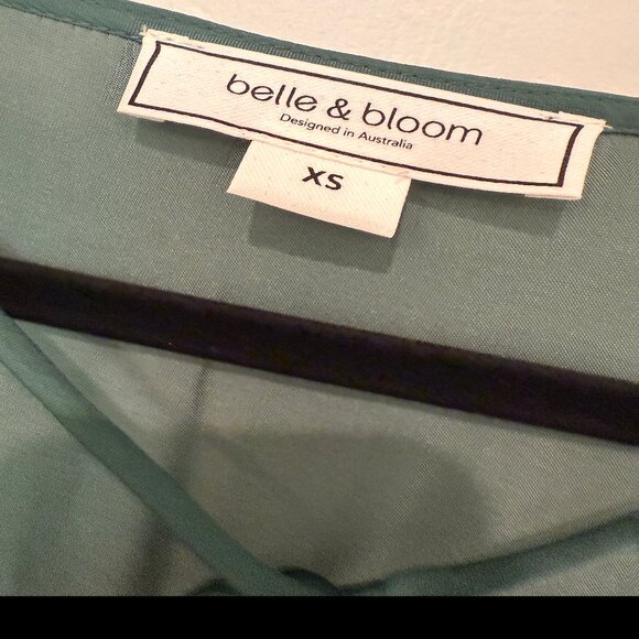 BELLE & BLOOM KELLY GREEN BALLOON LONG SLEEVE MAXI DRESS NEW WITHOUT TAGS (NWOT) - Picture 11 of 11